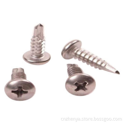 Pan head drilling screw, Phillips driveNew